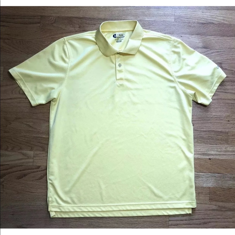 Men’s Yellow IZOD Golf Shirt XL
